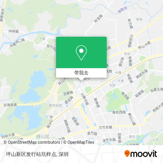 坪山新区发行站坑梓点地图