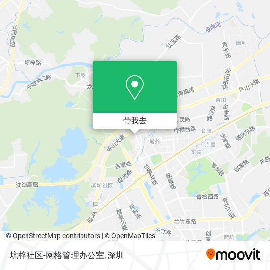 坑梓社区-网格管理办公室地图