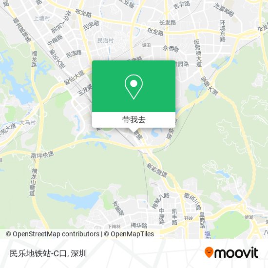 民乐地铁站-C口地图