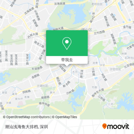 潮汕浅海鱼大排档地图