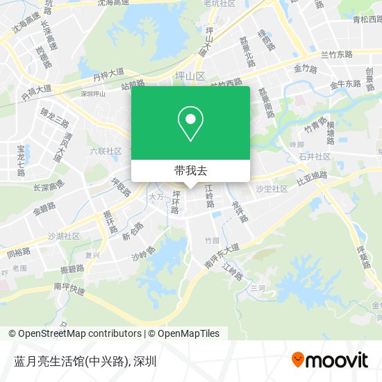 蓝月亮生活馆(中兴路)地图