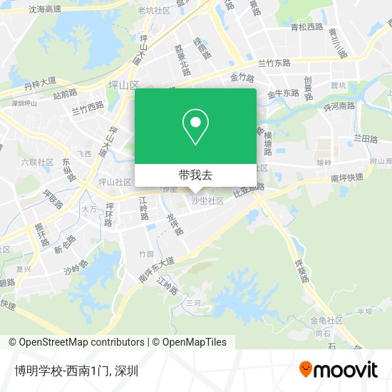 博明学校-西南1门地图