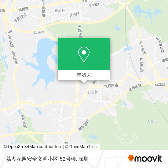 荔湖花园安全文明小区-52号楼地图
