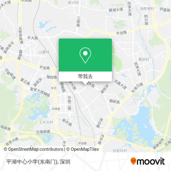 平湖中心小学(东南门)地图