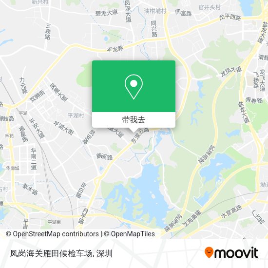凤岗海关雁田候检车场地图