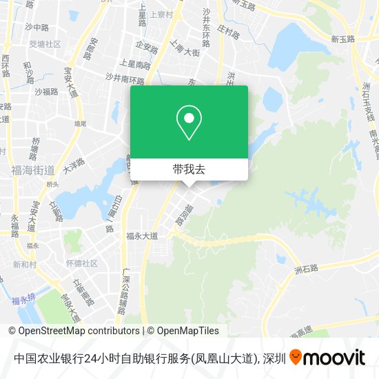 中国农业银行24小时自助银行服务(凤凰山大道)地图