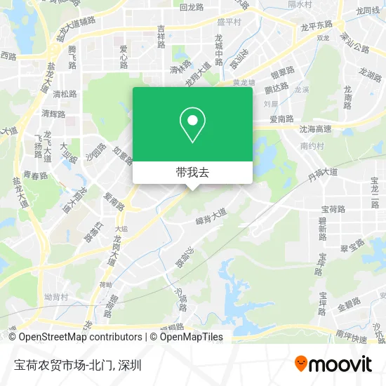 宝荷农贸市场-北门地图