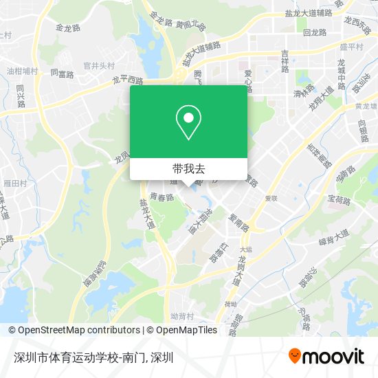 深圳市体育运动学校-南门地图