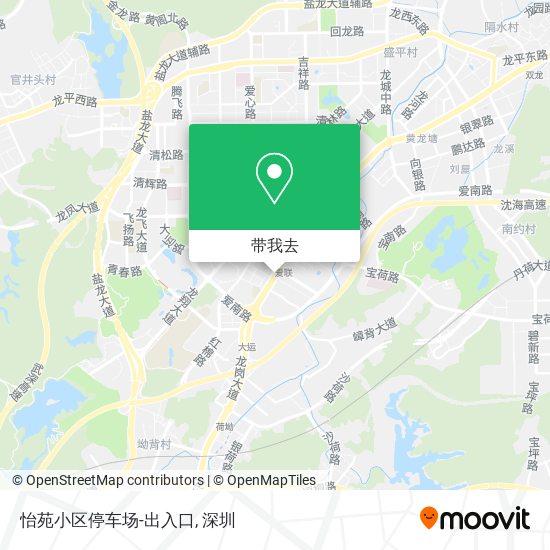 怡苑小区停车场-出入口地图