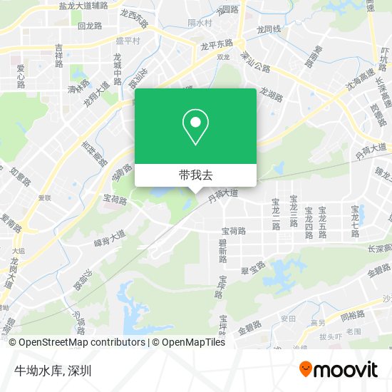 牛坳水库地图