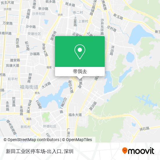 新田工业区停车场-出入口地图