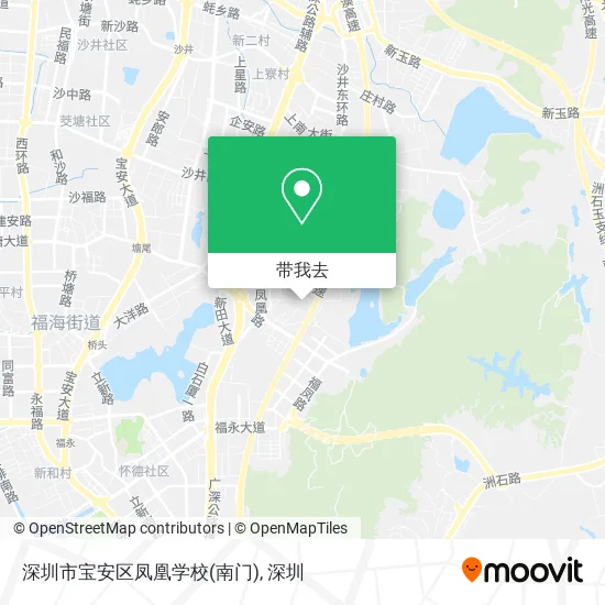 深圳市宝安区凤凰学校(南门)地图