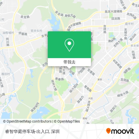 睿智华庭停车场-出入口地图