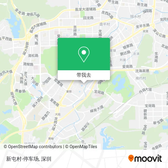 新屯村-停车场地图