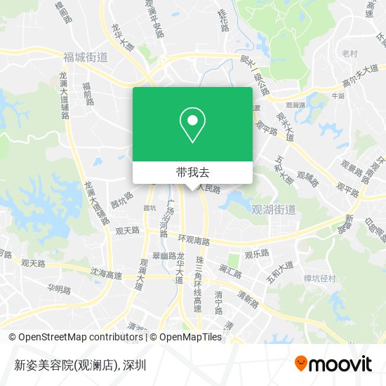 新姿美容院(观澜店)地图