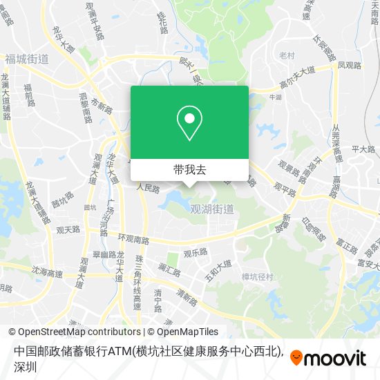 中国邮政储蓄银行ATM(横坑社区健康服务中心西北)地图