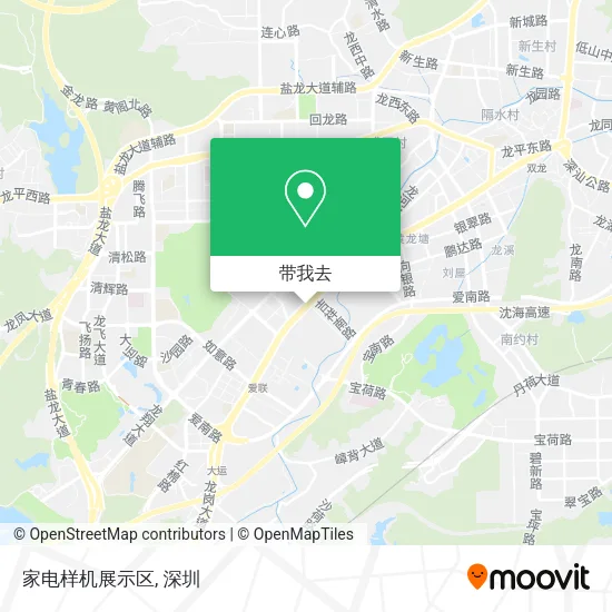家电样机展示区地图