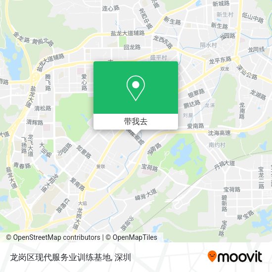 龙岗区现代服务业训练基地地图