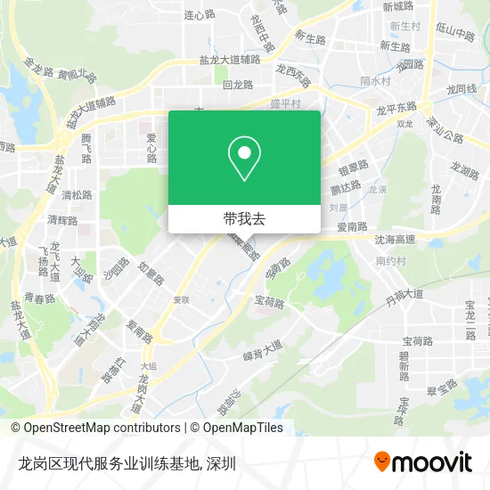 龙岗区现代服务业训练基地地图