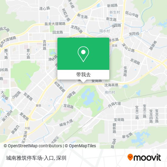 城南雅筑停车场-入口地图
