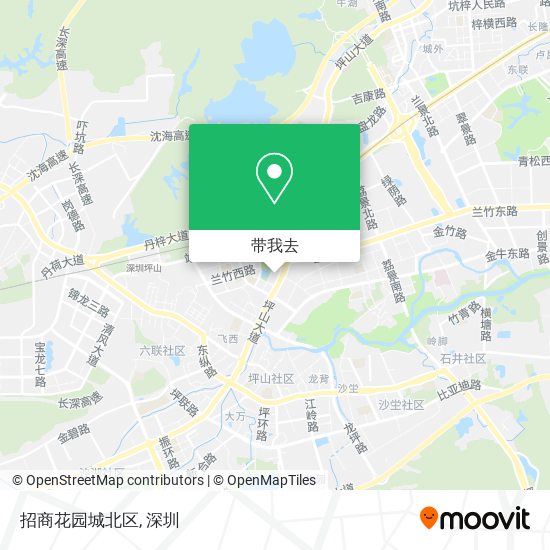 招商花园城北区地图