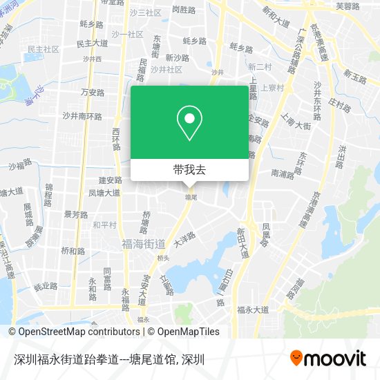 深圳福永街道跆拳道---塘尾道馆地图
