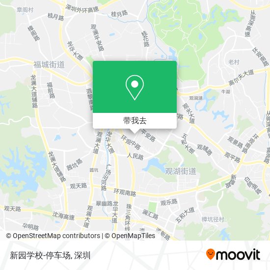 新园学校-停车场地图
