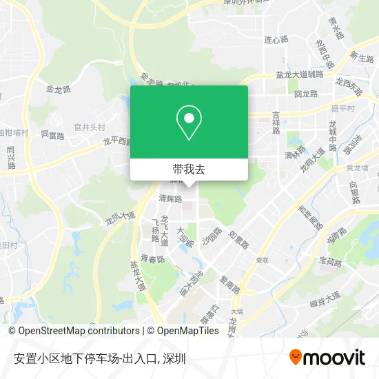 安置小区地下停车场-出入口地图