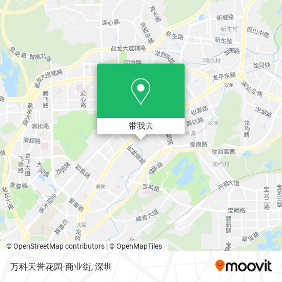 万科天誉花园-商业街地图