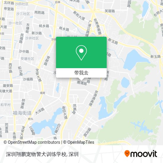 深圳翔鹏宠物警犬训练学校地图