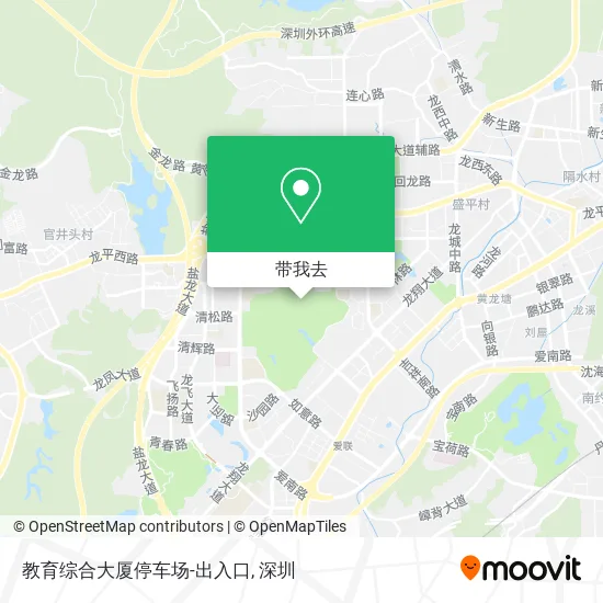 教育综合大厦停车场-出入口地图