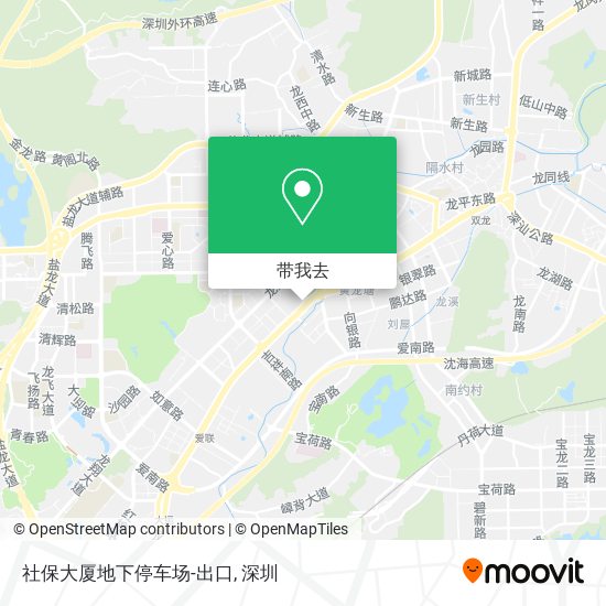 社保大厦地下停车场-出口地图