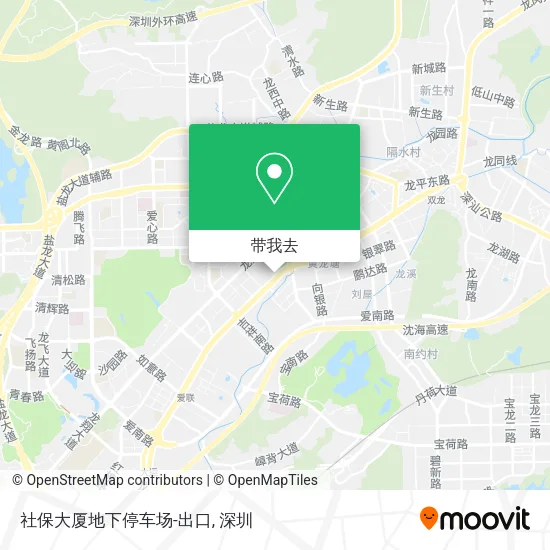 社保大厦地下停车场-出口地图