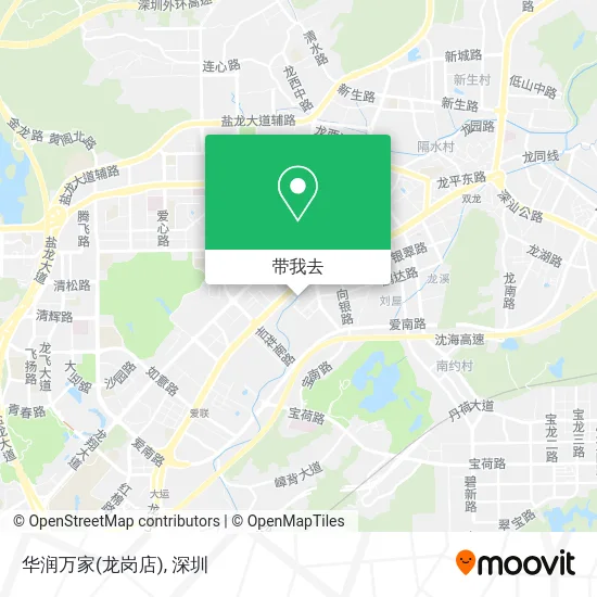 华润万家(龙岗店)地图
