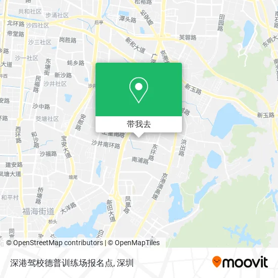 深港驾校德普训练场报名点地图