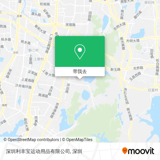 深圳利丰宝运动用品有限公司地图