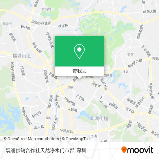 观澜供销合作社天然净水门市部地图
