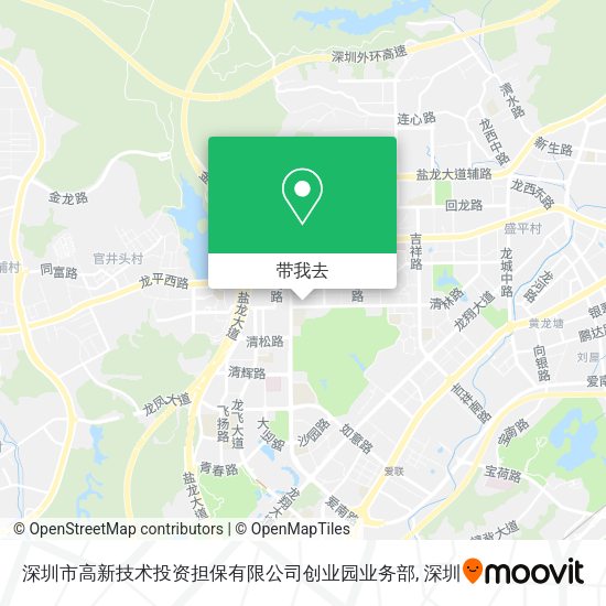 深圳市高新技术投资担保有限公司创业园业务部地图
