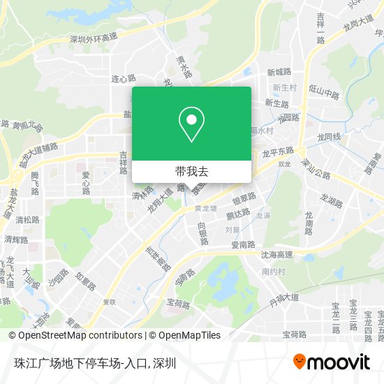 珠江广场地下停车场-入口地图