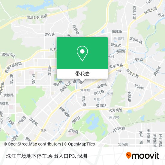 珠江广场地下停车场-出入口P3地图