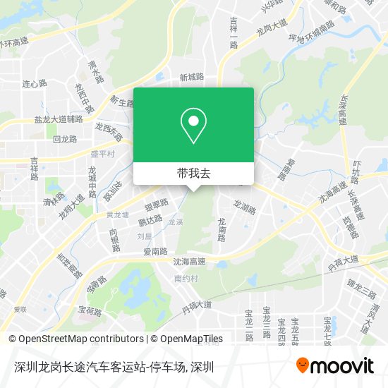 深圳龙岗长途汽车客运站-停车场地图