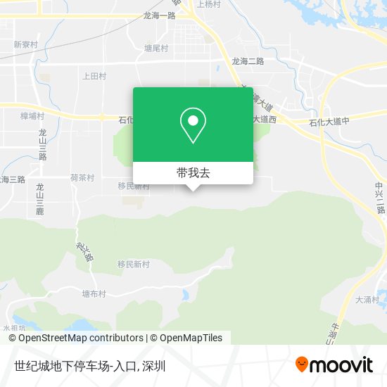 世纪城地下停车场-入口地图