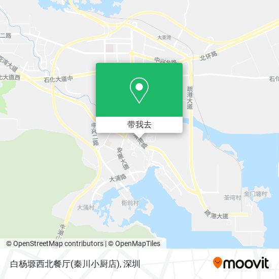 白杨塬西北餐厅(秦川小厨店)地图