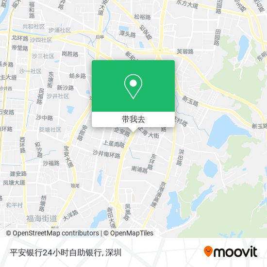 平安银行24小时自助银行地图