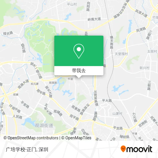 广培学校-正门地图