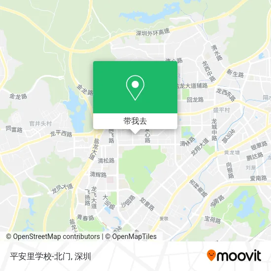 平安里学校-北门地图
