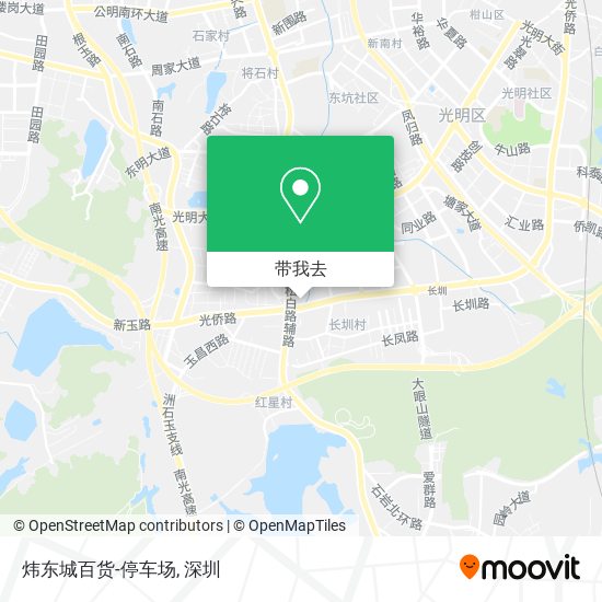 炜东城百货-停车场地图