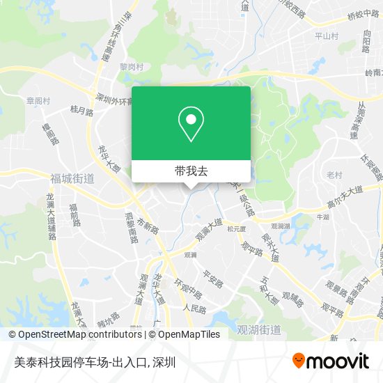 美泰科技园停车场-出入口地图
