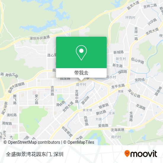 全盛御景湾花园东门地图