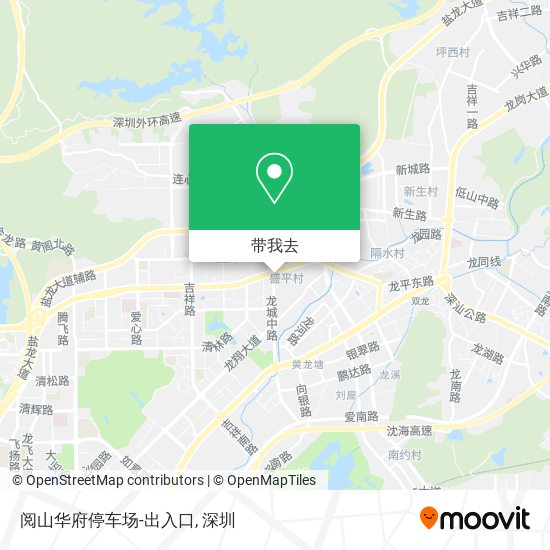 阅山华府停车场-出入口地图